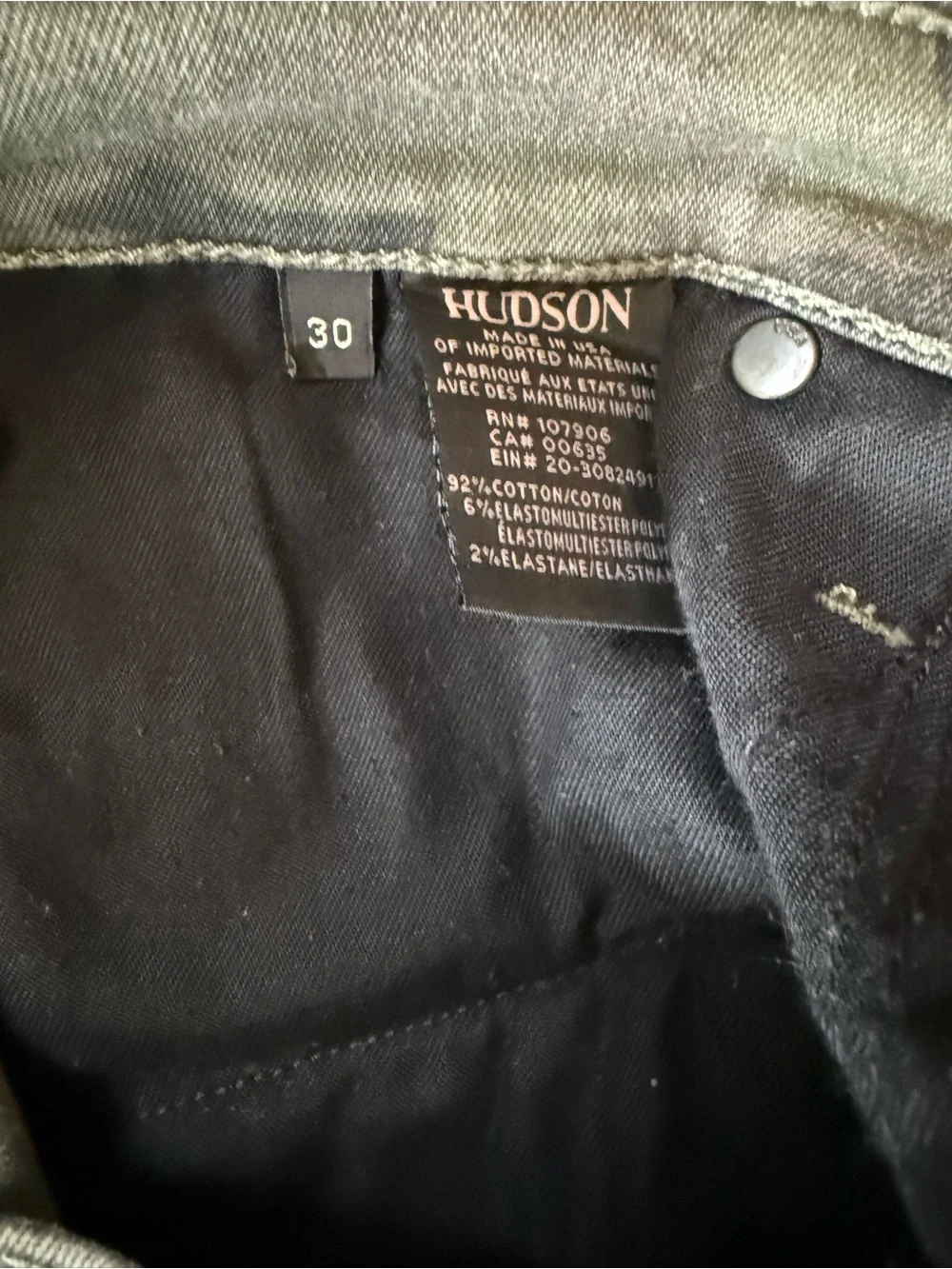 Hudson Colby Ankle Cargo skinny Camouflage Print Jeans Size 30 - Picture 9 of 11